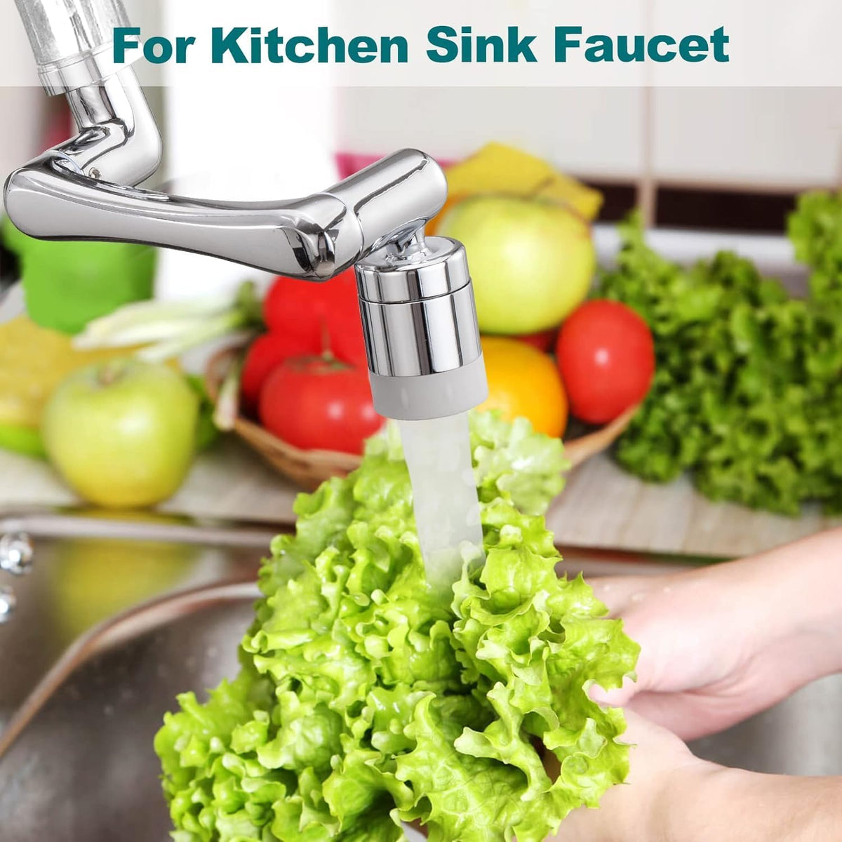 2 Mode Splash Filter Kitchen Tap Extended Faucet