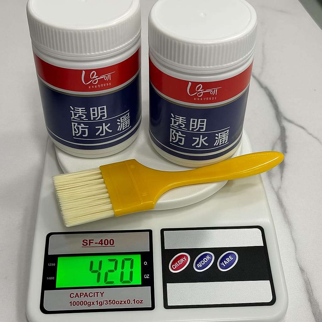 Transparent Waterproof Glue With Free Brush 200g Each (Pack Of 2)