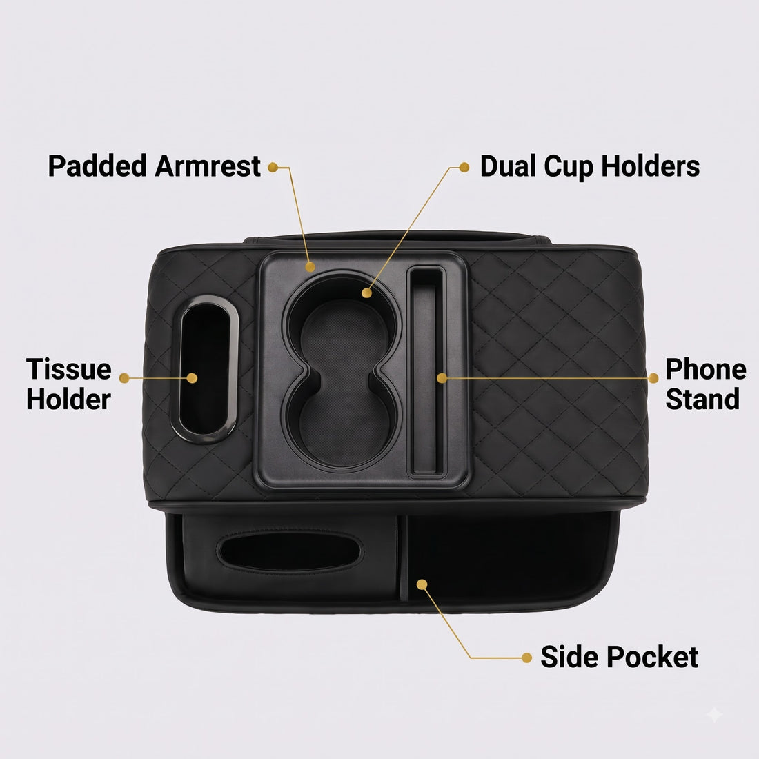 FlexArm 5-in-1 Console Organizer